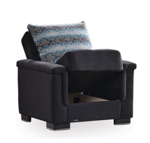 Fiji Polyester Convertible Storage Living Room Set