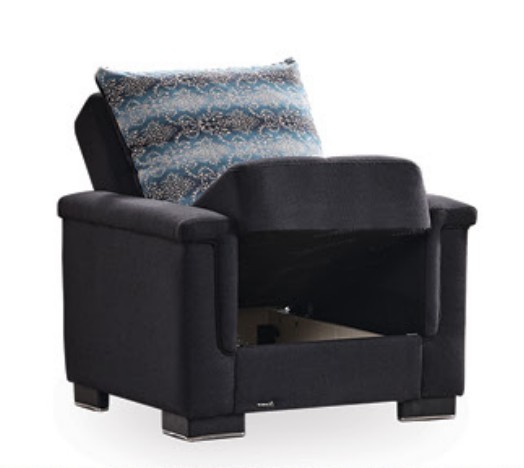 Fiji Polyester Convertible Storage Living Room Set