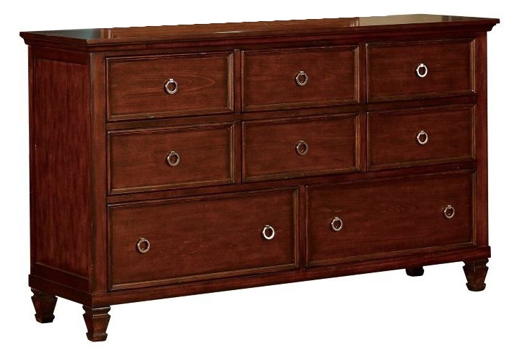SM Tamarack Wood Panel Bedroom Set, Queen Size