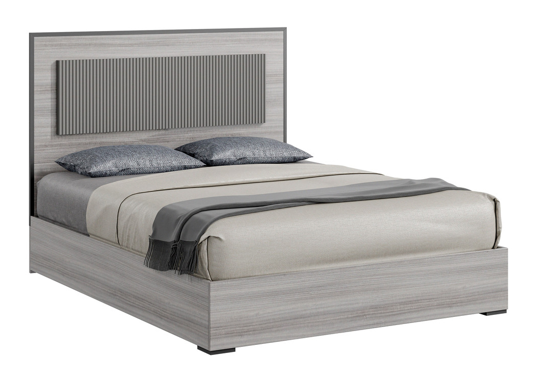 Fiona Platform Bed with Fluted Insert Headboard
