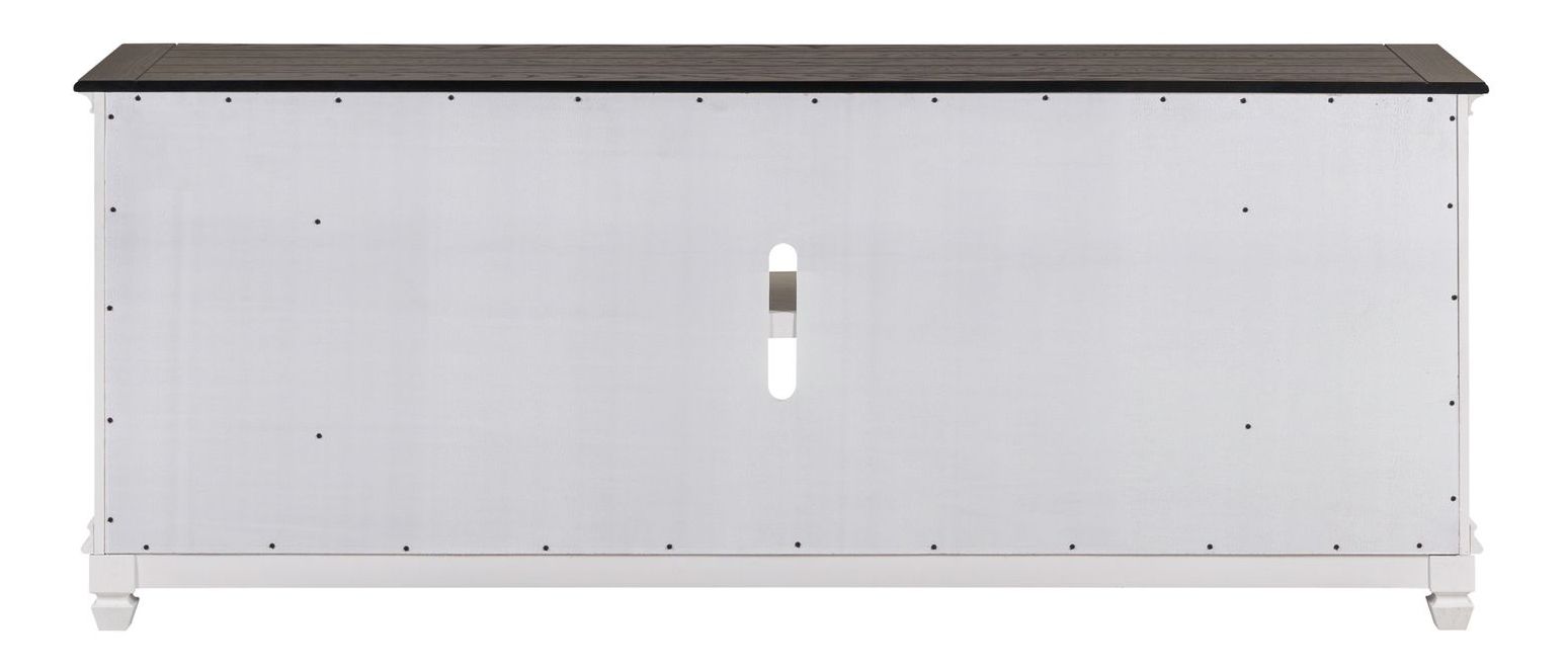417 80-inch Wood TV Console w/Firebox Insert