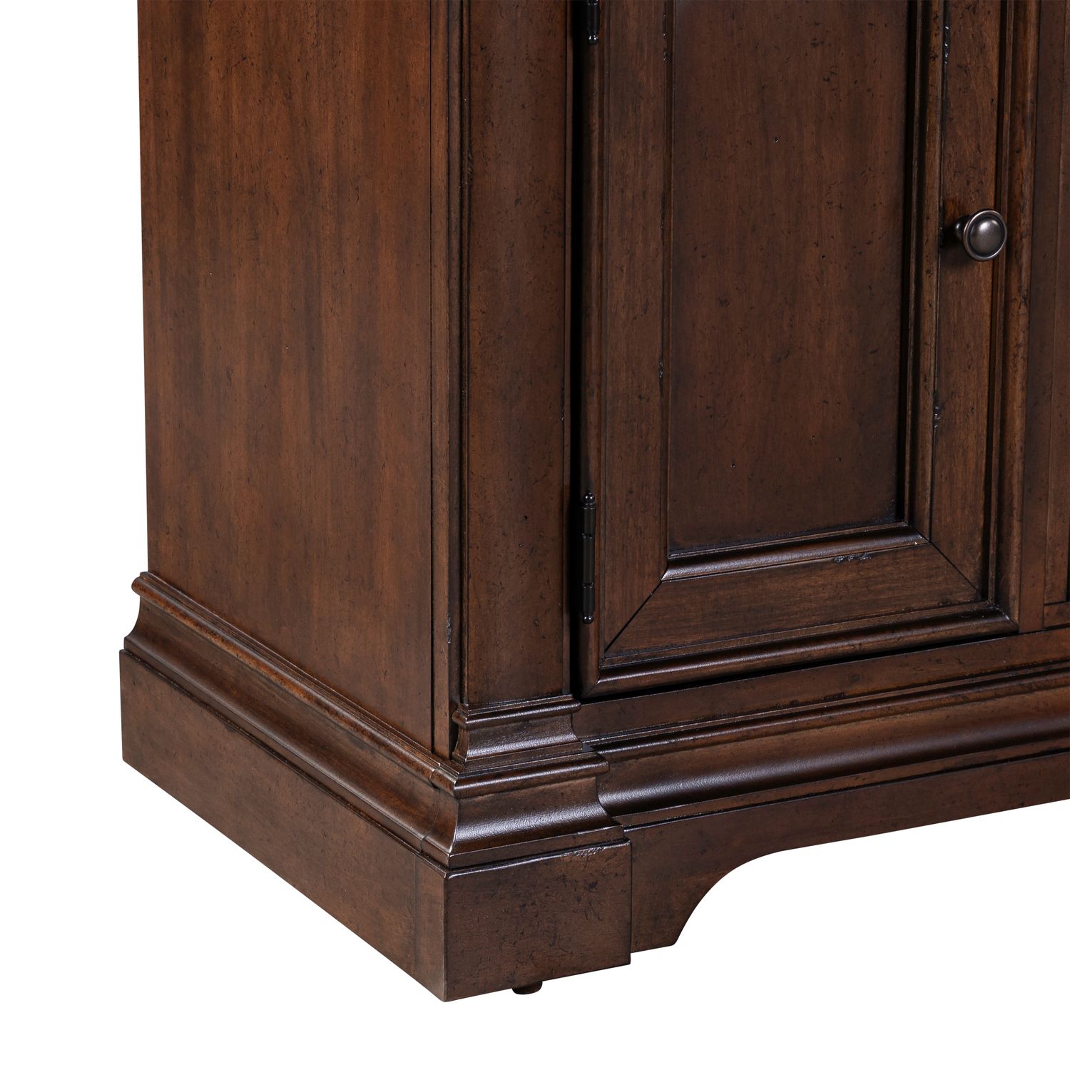 512 84-inch Wood 3-Drawer TV Console w/Firebox Insert & 2 Doors