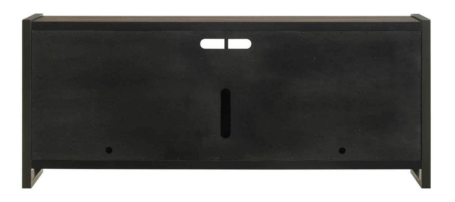 686 78-inch Wood 2-Drawer TV Console w/Firebox Insert & 2 Doors