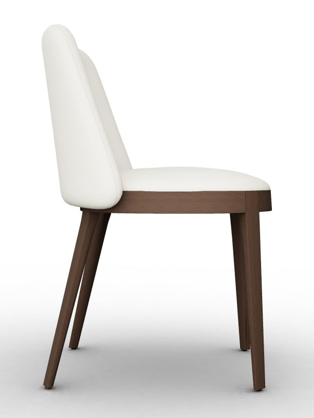 Adel Fabric/Wood Customizable Dining Chair