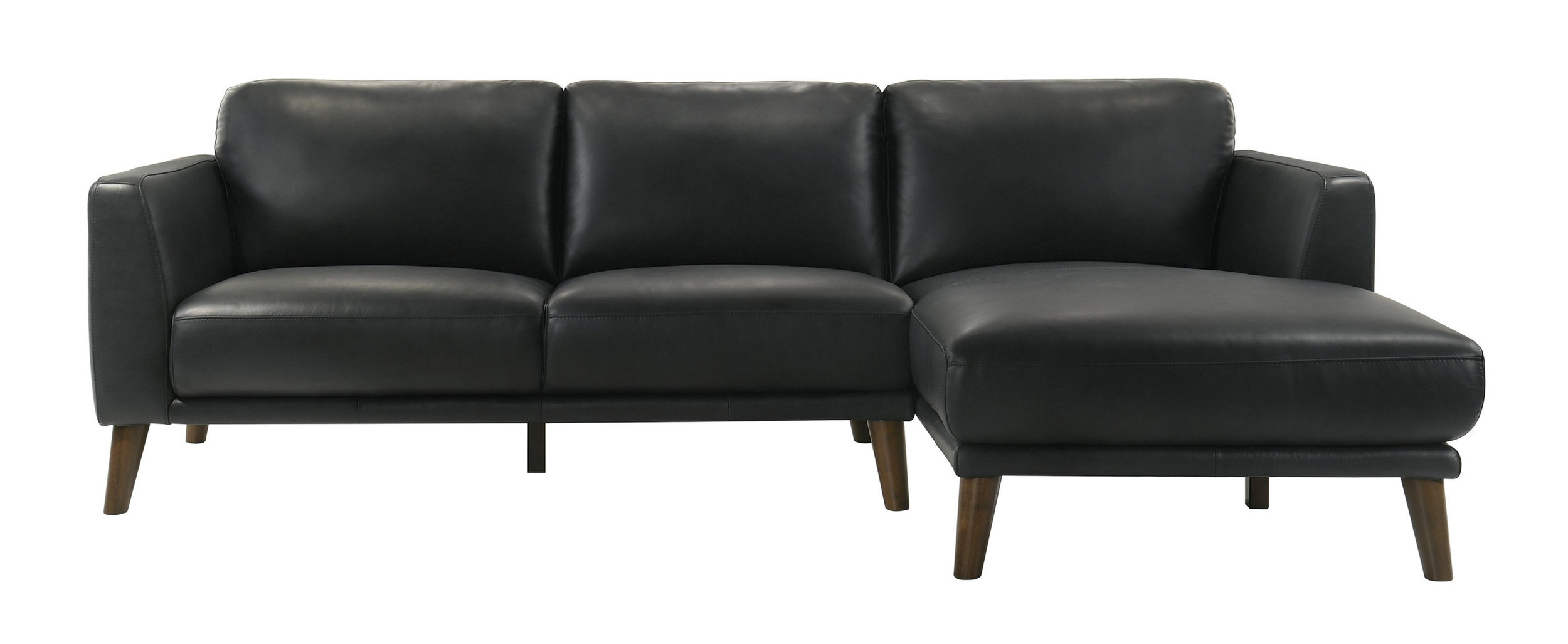 Flora Leather Sofa Chaise