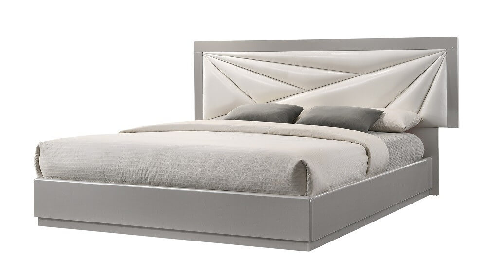 Florence Modern Leatherette Platform Bedroom Set
