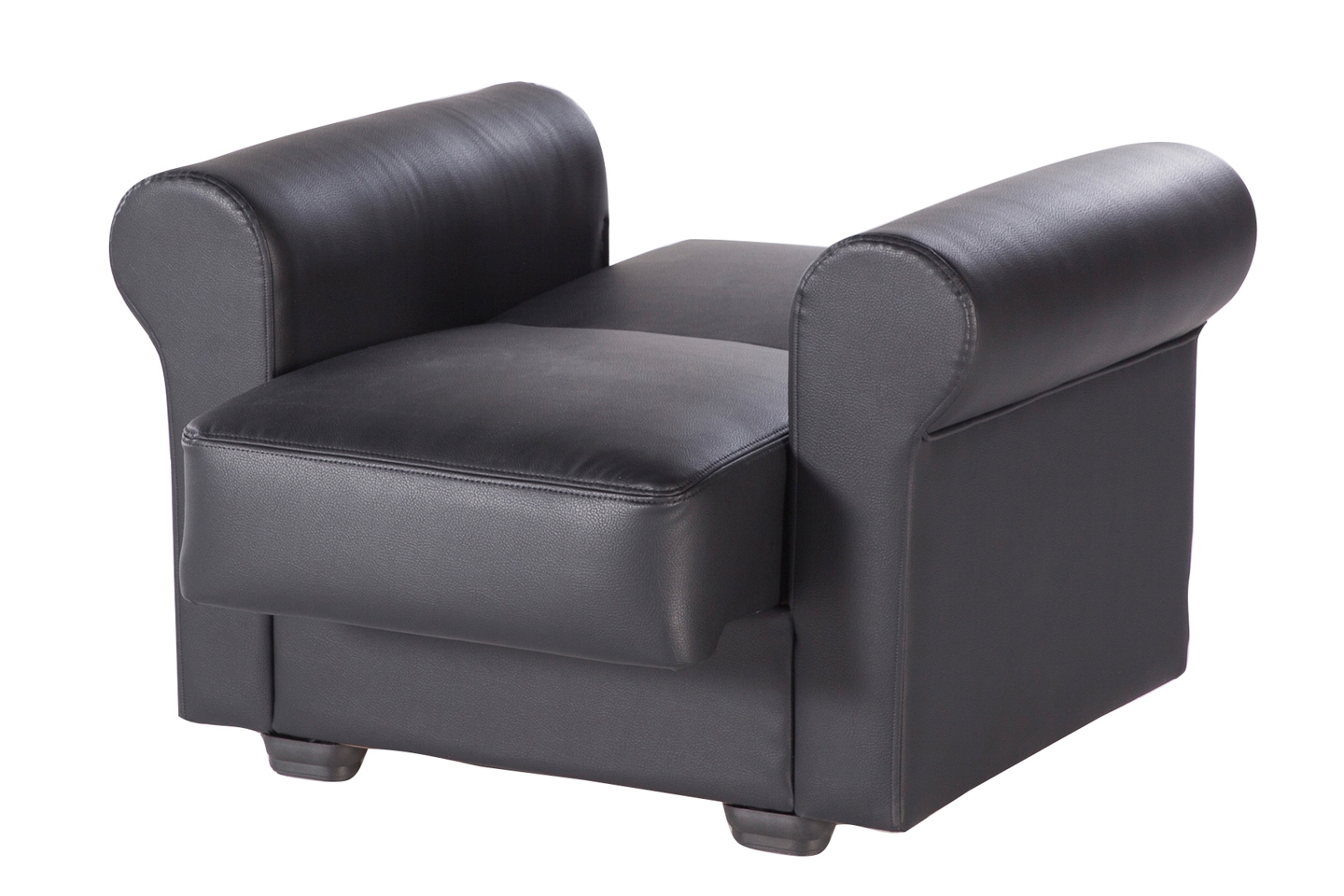 Floris PU Storage Sleeper Armchair