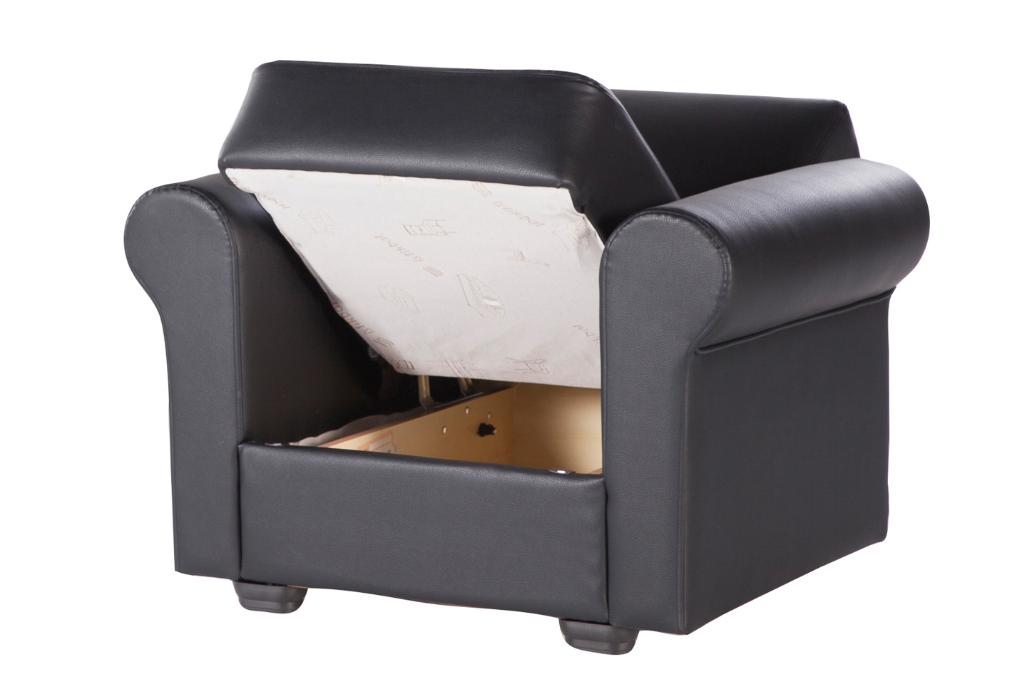 Floris PU Storage Sleeper Living Room Set