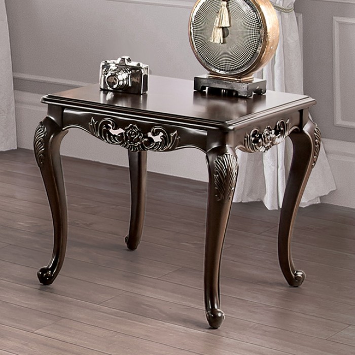 Halcaster Wood/Wood Veneer Rectangular End Table
