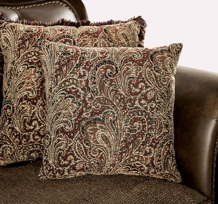 Ensenada Leatherette/Fabric Sofa