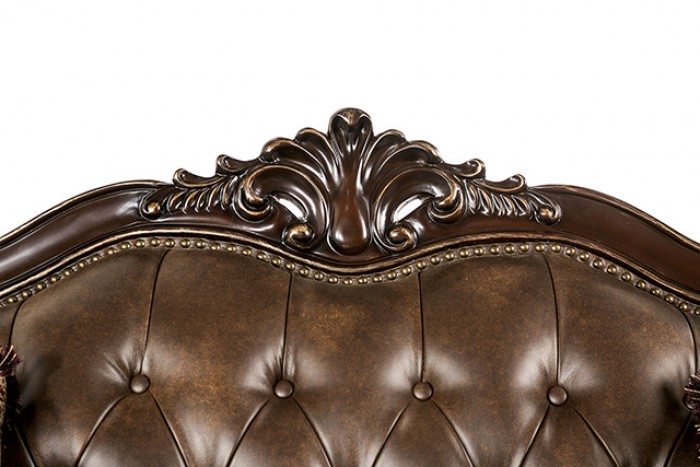 Ensenada Leatherette/Fabric Sofa