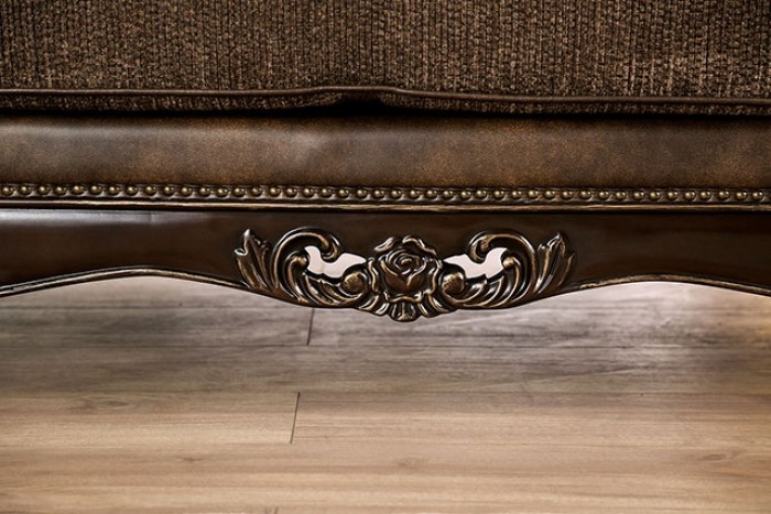 Ensenada Leatherette/Fabric Sofa