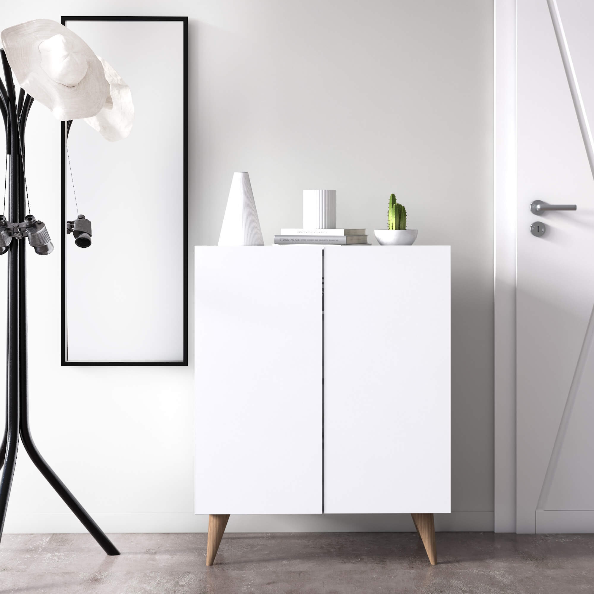 Forte Modern Contemporary Shoe Cabinet