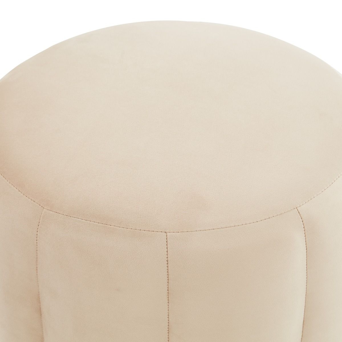 Franklin Round Velvet Ottoman