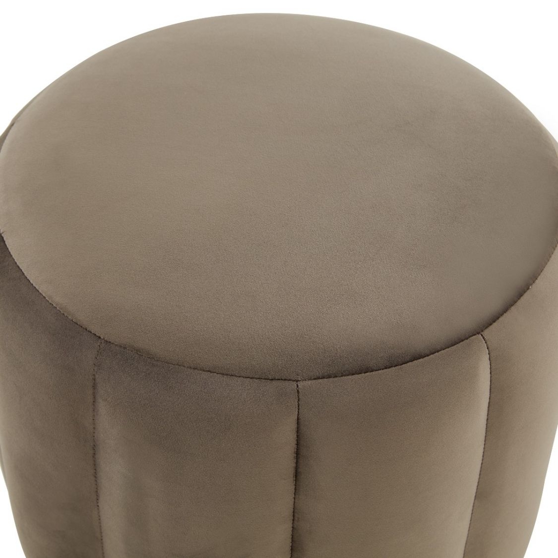 Franklin Round Velvet Ottoman