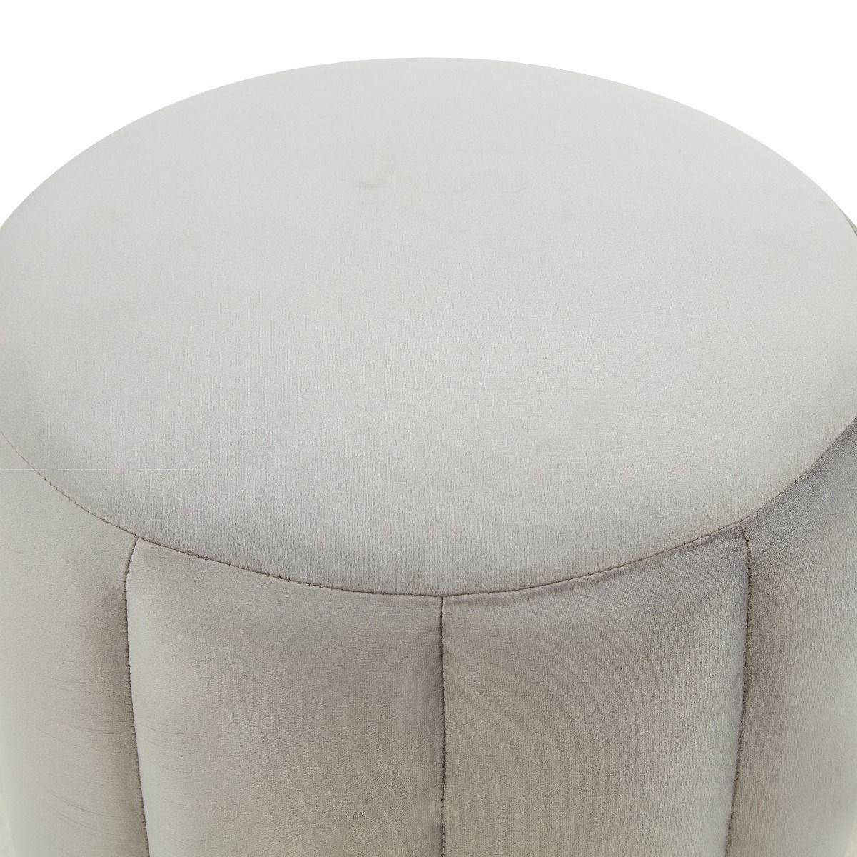 Franklin Round Velvet Ottoman