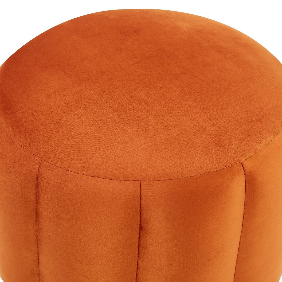 Franklin Round Velvet Ottoman