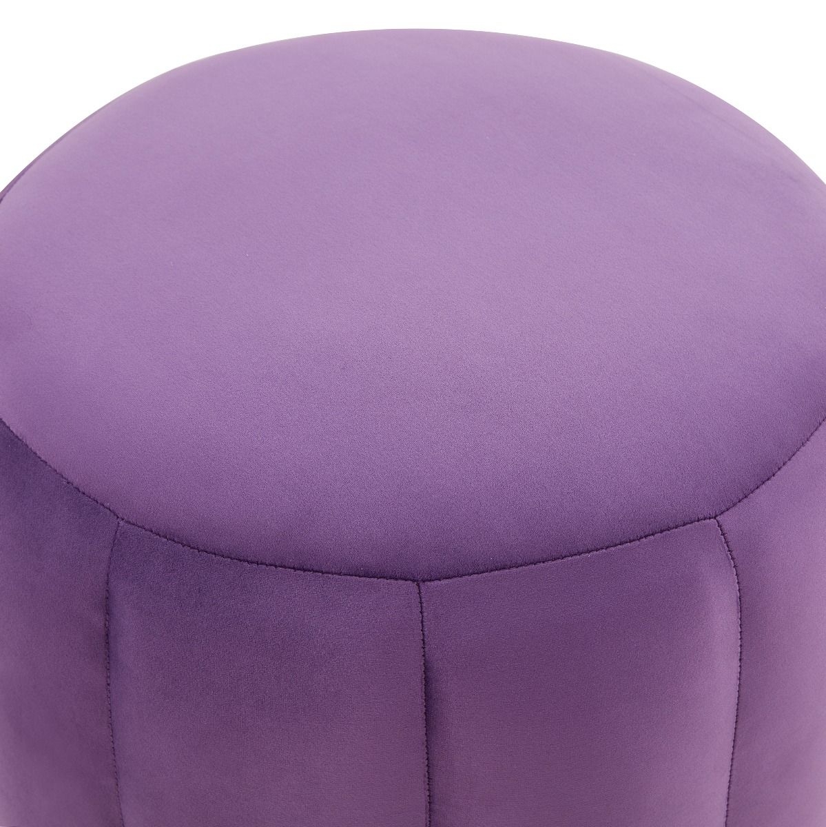 Franklin Round Velvet Ottoman