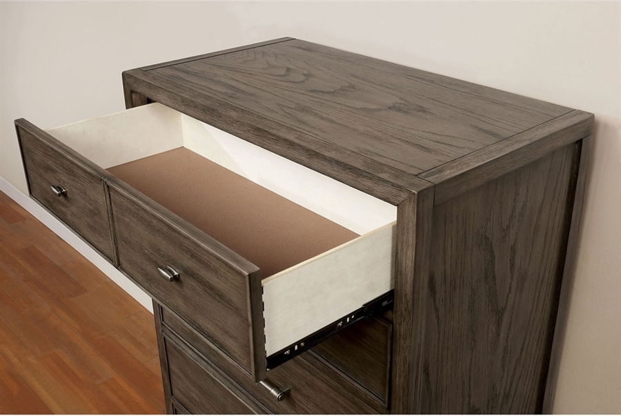 Tawana Fabric/Wood Panel Bedroom Set