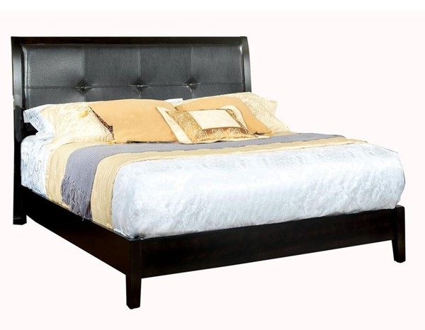 Enrico Leatherette/Wood Panel Bedroom Set