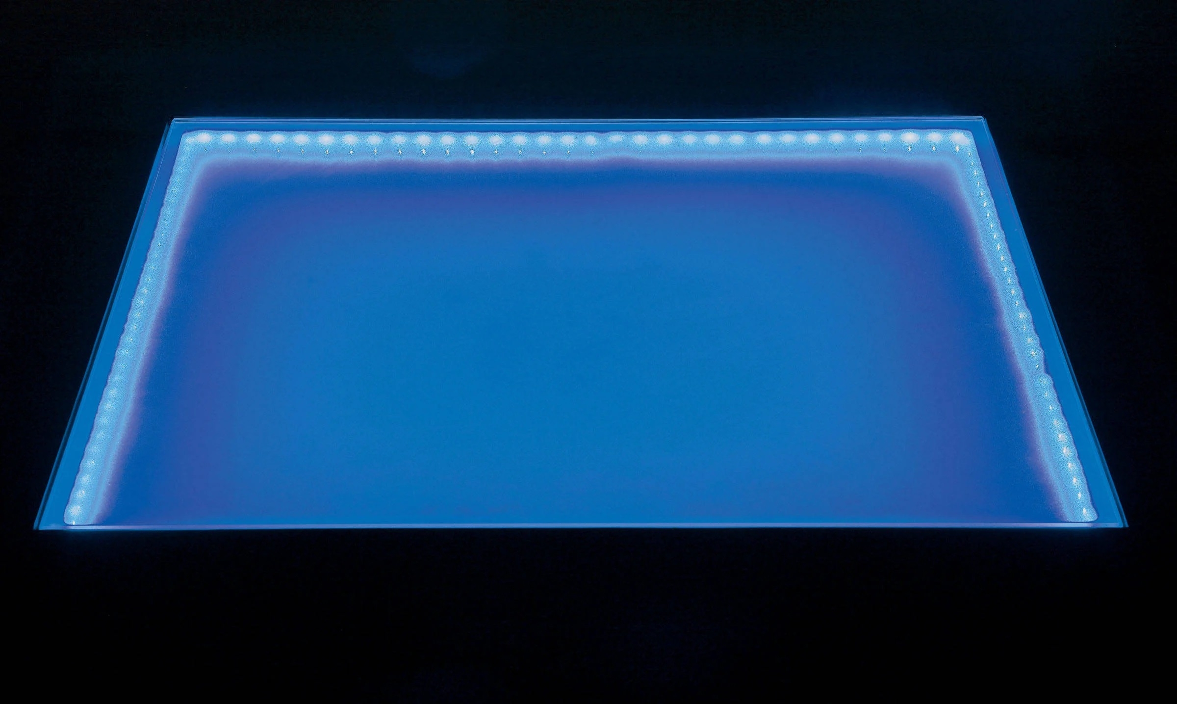 Luminar II Wood/Glass LED Counter Height Table