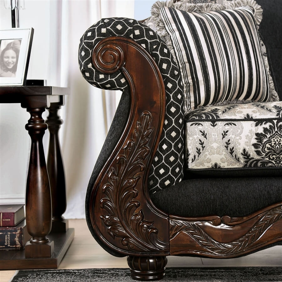 Ronja Fabric Button Tufted Loveseat