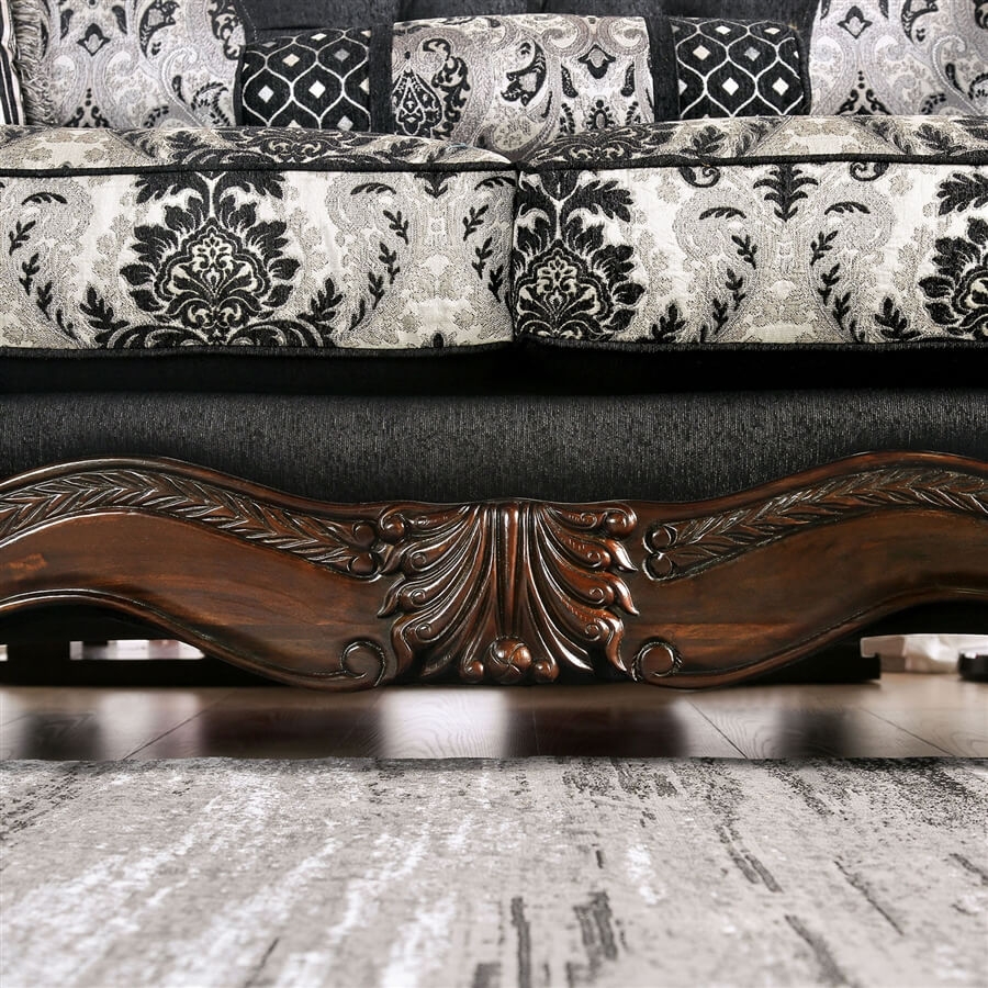 Ronja Fabric Button Tufted Loveseat