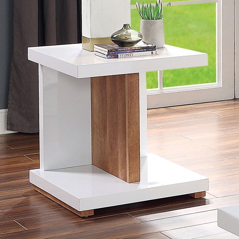 Moa Wood Gloss Storage Coffee Table Set
