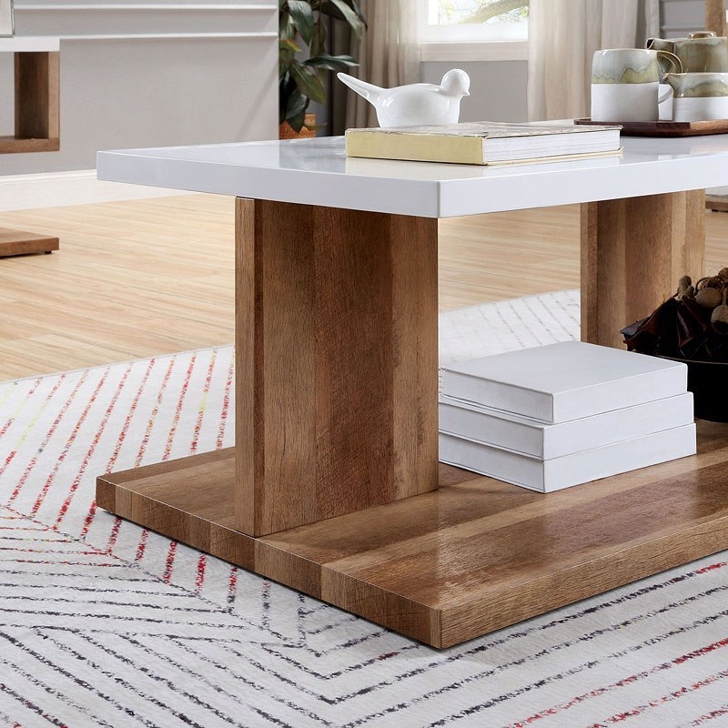 Majken Wood Storage Coffee Table