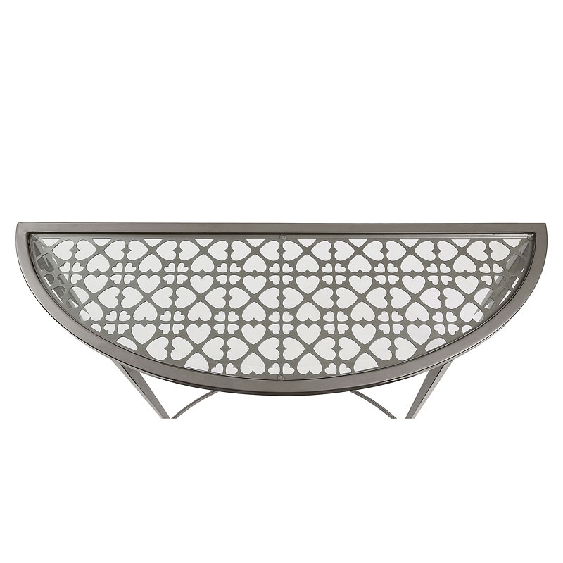 Freja Glass/Steel Round Coffee Table Set