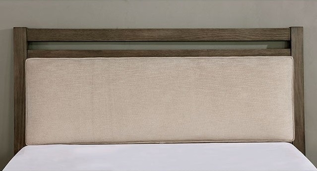 Tawana Fabric/Wood Panel Bed