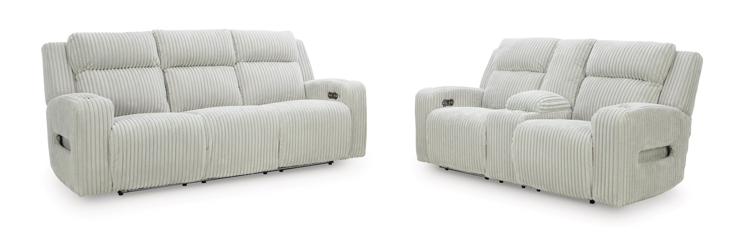 Forest Lake Polyester Power Reclining Living Room Set