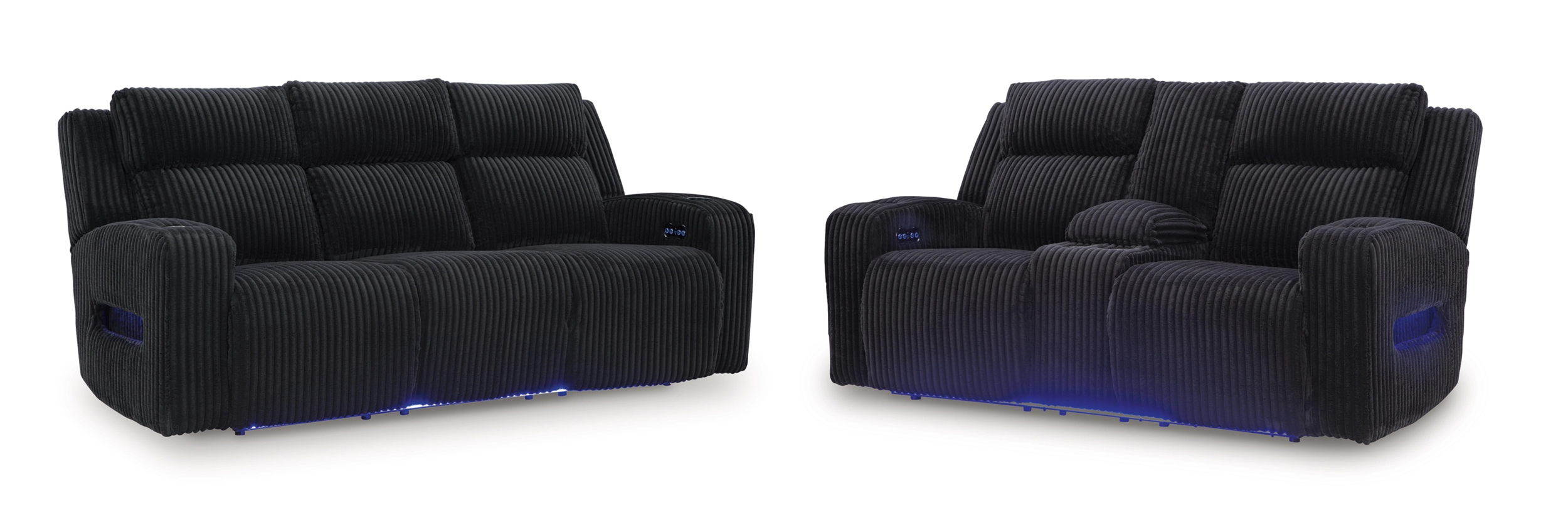 Forest Lake Polyester Power Reclining Living Room Set