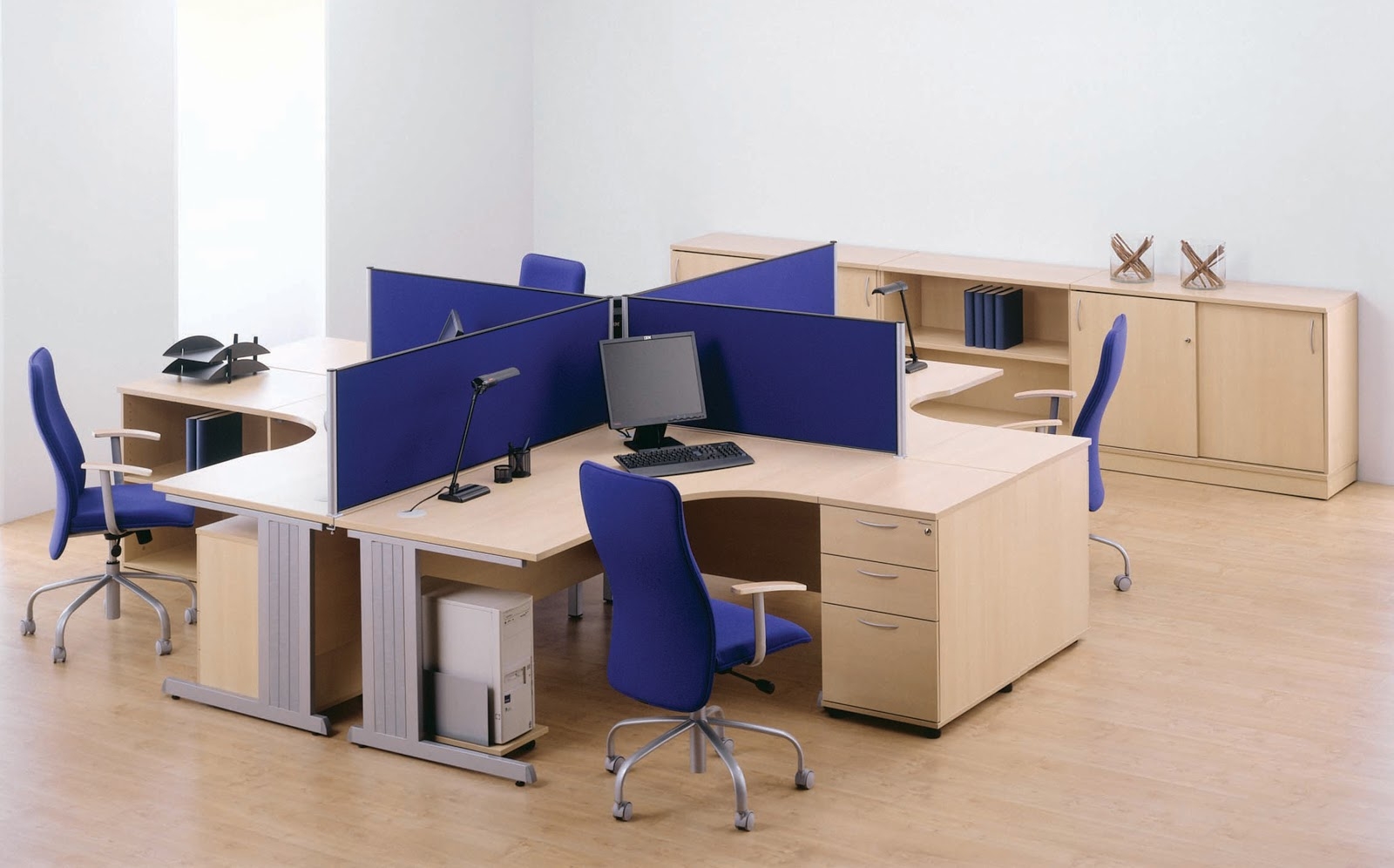 Optima C 55.1" Crescent Office Desk