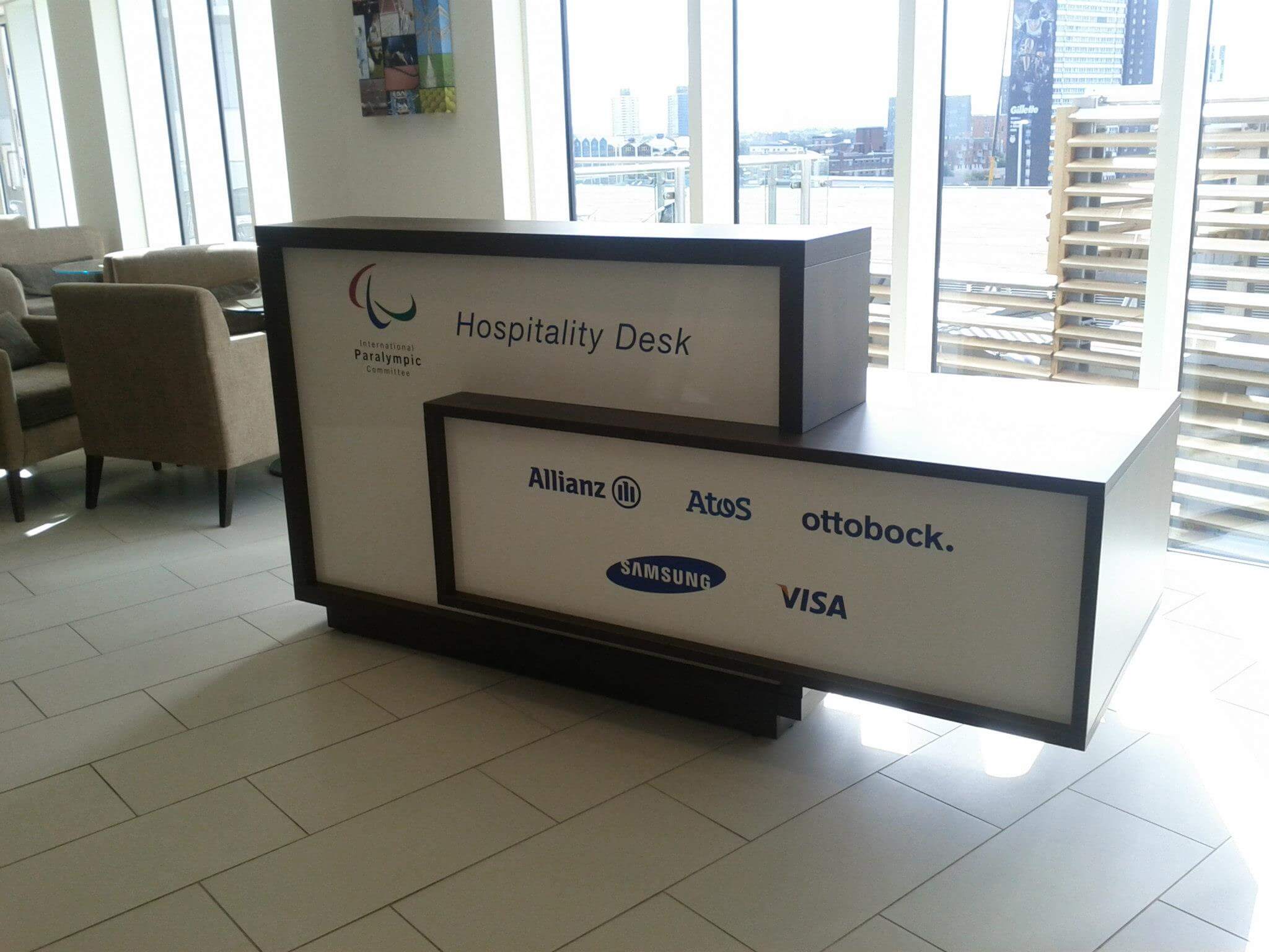 FORO Reception Desk, Right Facing Counter, ADA Compliance