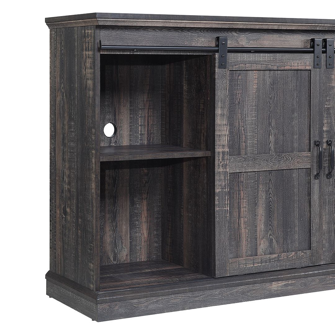 Myrtle 60-inch Fireplace w/2 Sliding Doors & Media Wire Management