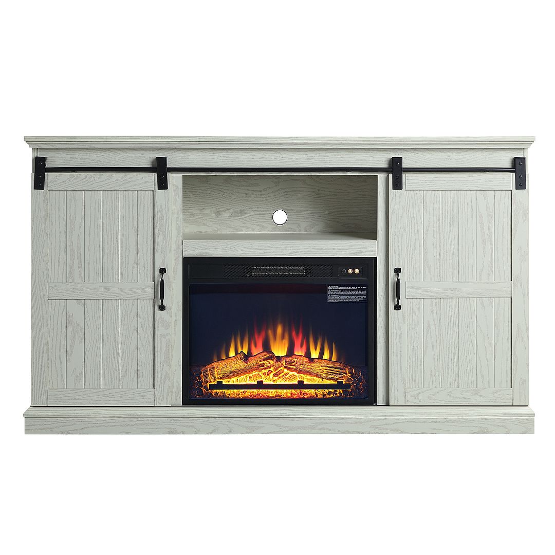 Myrtle 60-inch Fireplace with 2 Sliding Doors