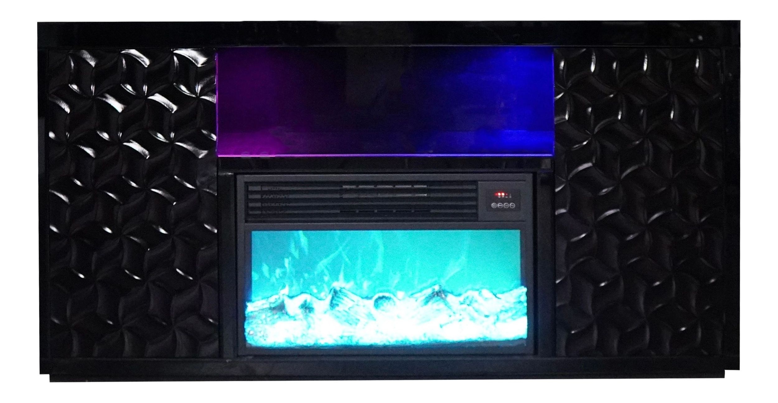 Timeless Electric Fireplace with Color LED Panel & Remote