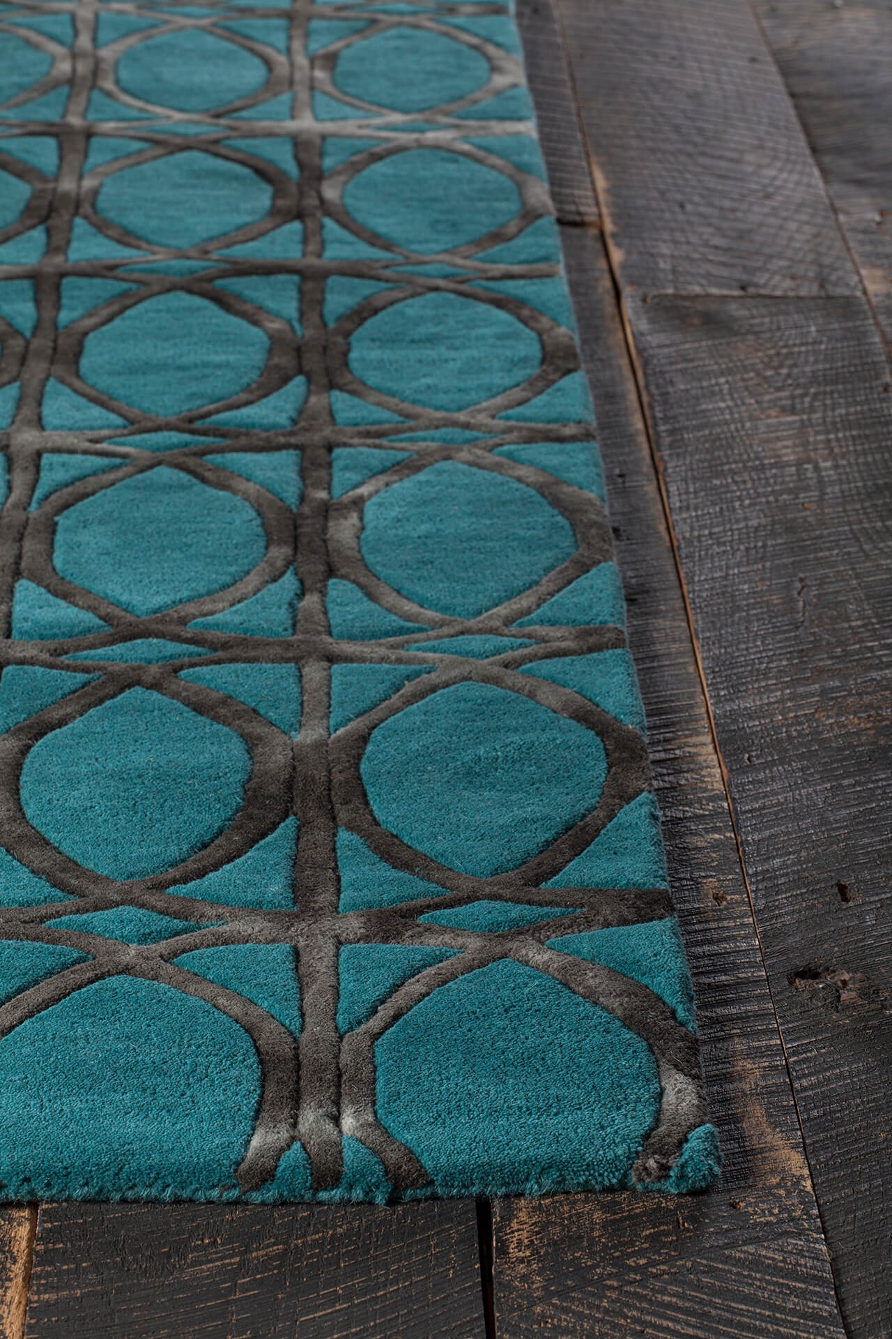 Fran Wool Rectangular Hand-tufted Rug, 5' x 7'6"