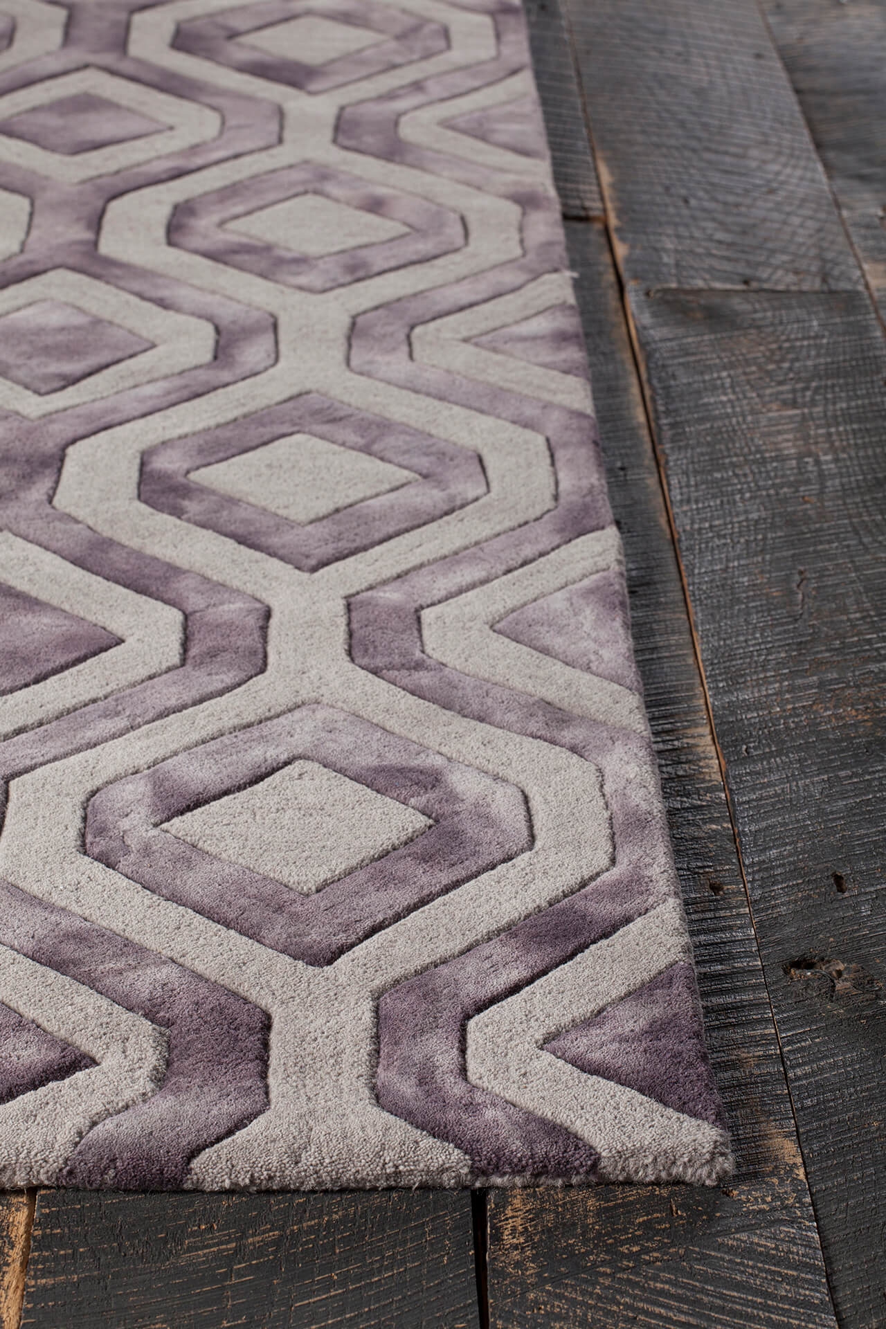 Fran Wool Rectangular Hand-tufted Rug, 5' x 7'6"