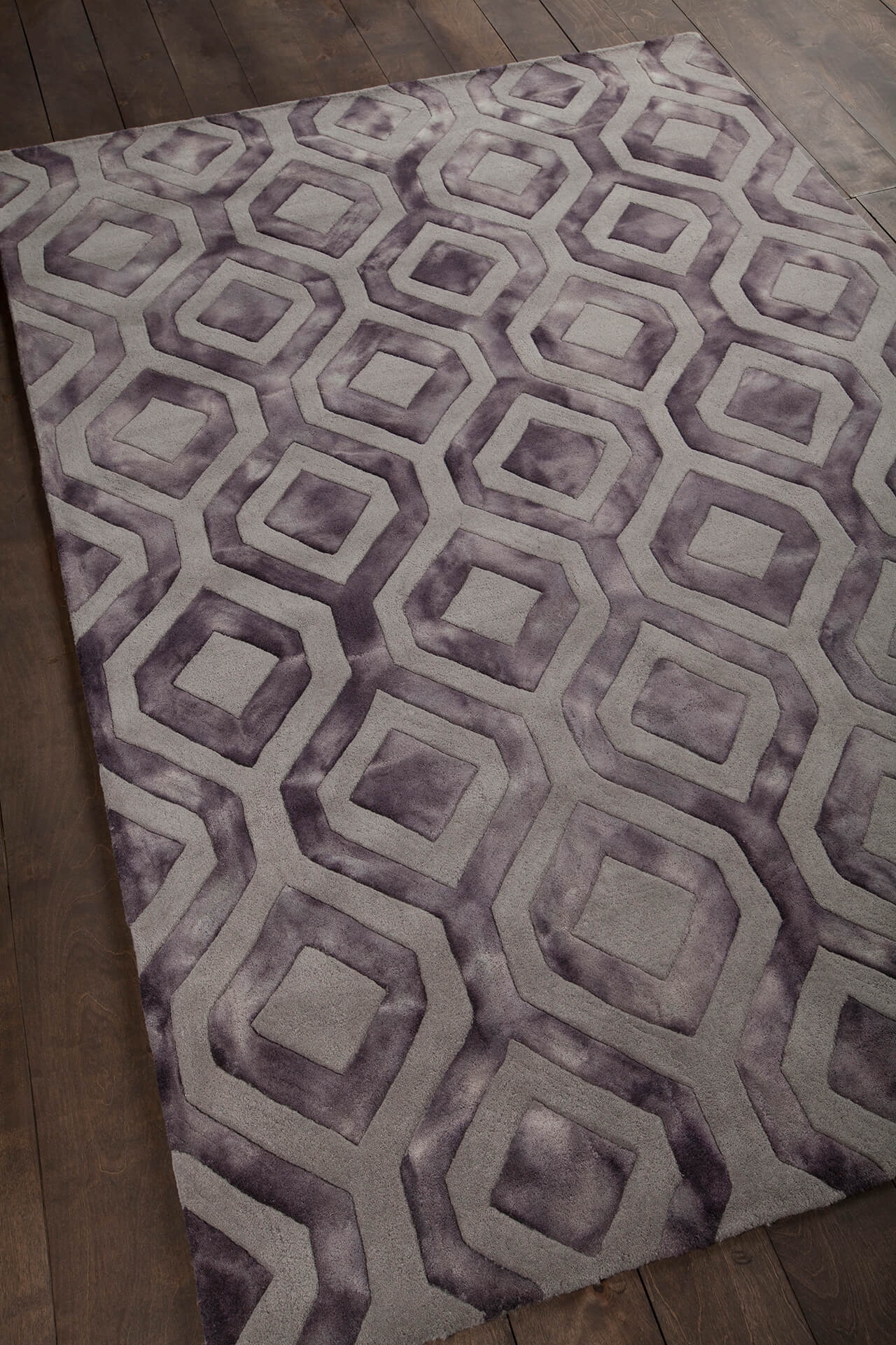 Fran Wool Rectangular Hand-tufted Rug, Composition 2