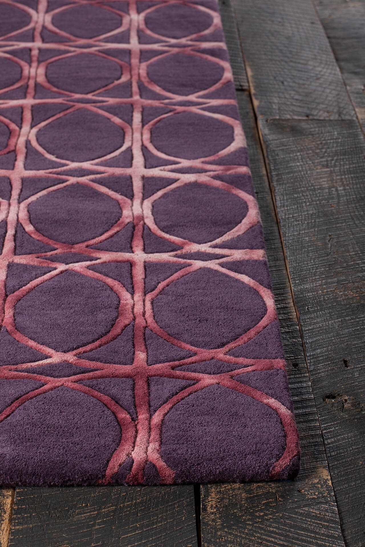 Fran Wool Rectangular Hand-tufted Rug, 5' x 7'6"