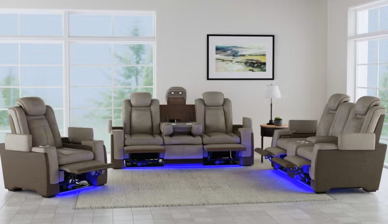 SM Lantana Power Reclining Loveseat w/LED Light