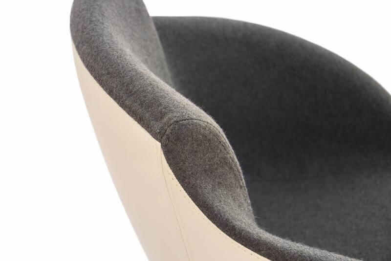 Tula Armchair, 5-star Base w/Castors