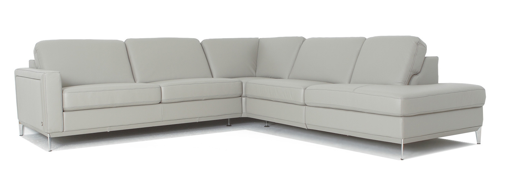 Frankfurt Top Grain Leather L-Shaped Sectional Sofa