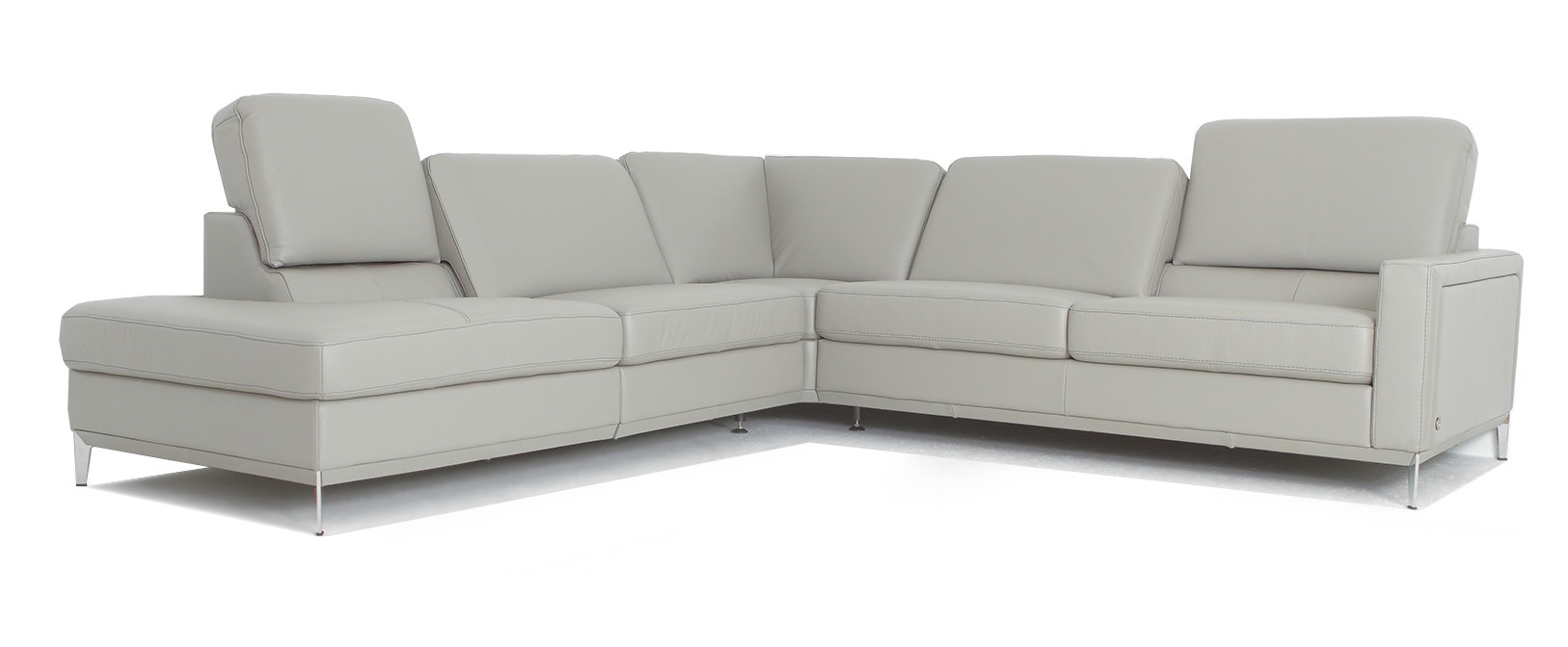 Frankfurt Top Grain Leather L-Shaped Sectional Sofa
