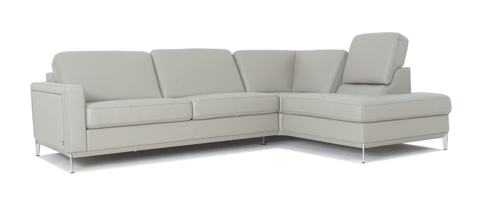 Frankfurt Top Grain Leather L-Shaped Sectional Sofa