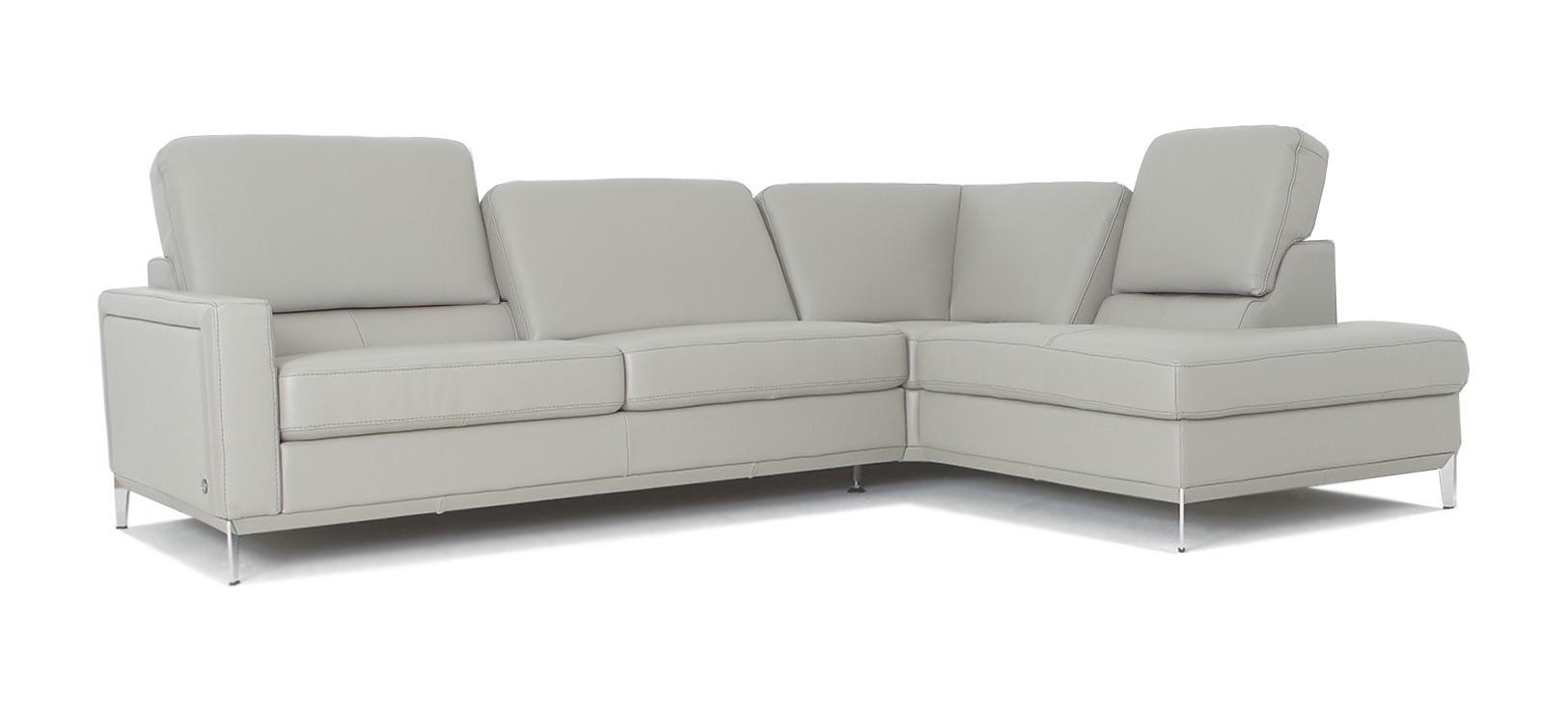 Frankfurt Top Grain Leather L-Shaped Sectional Sofa