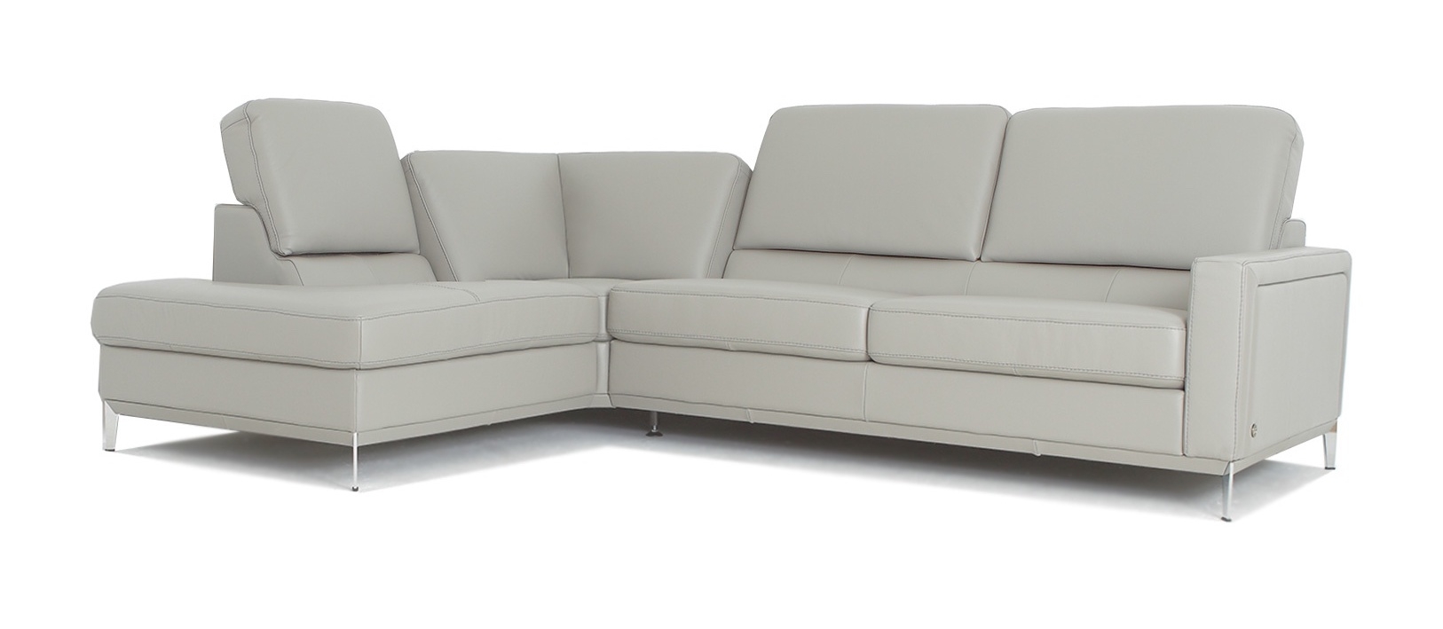 Frankfurt Top Grain Leather L-Shaped Sectional Sofa