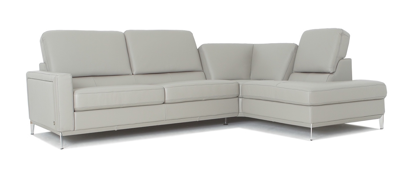 Frankfurt Top Grain Leather L-Shaped Sectional Sofa